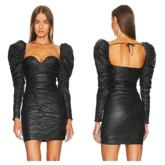 Michael Costello x REVOLVE Belem Mini Dress in Black - Picture 2 of 9